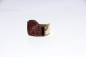 Preview: JRP Designer Ring Geschwungenes Leder breit