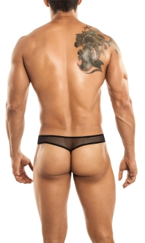 MJ Metal Cockring Thong Model 40110 black Gr.S/M