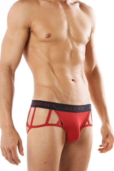 Good Devil  6735 Cage Brief red Gr. S