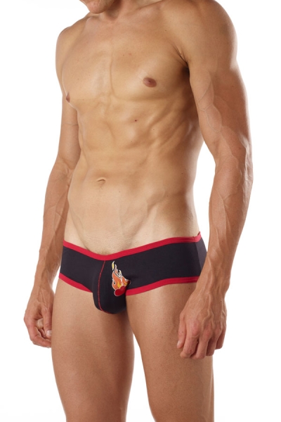 Good Devil 5015 Flaming Hearts Brief black Gr.S