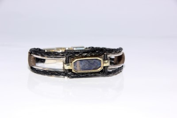 JRP Designer Armband Eingebundener Lapislazuli